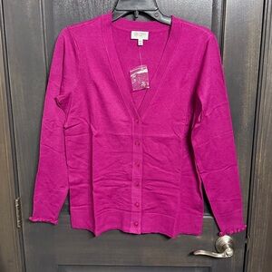 Candace Cameron Bure NWT Surfside Button-Front V-Neck Cardigan‎  XXS